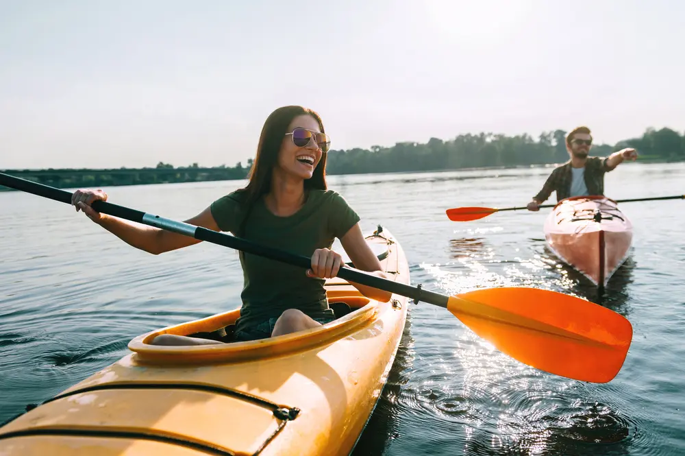 Couple Kayaking